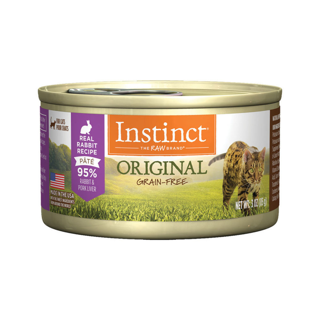 View larger image of Instinct, Feline Grain Free Rabbit Pate - 3 oz - Wet Cat Food
