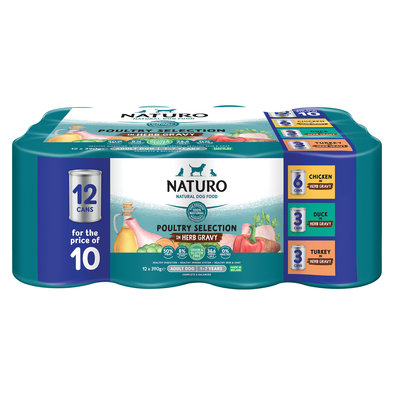Naturo, Can, Adult - Poultry w/ Gravy VP - 390 g - 12 pk