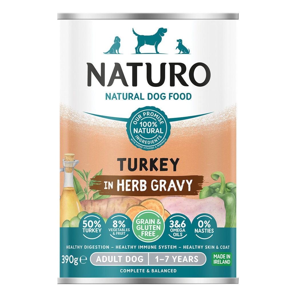 View larger image of Naturo, Can, Adult - Turkey w/ Gravy - 390 g