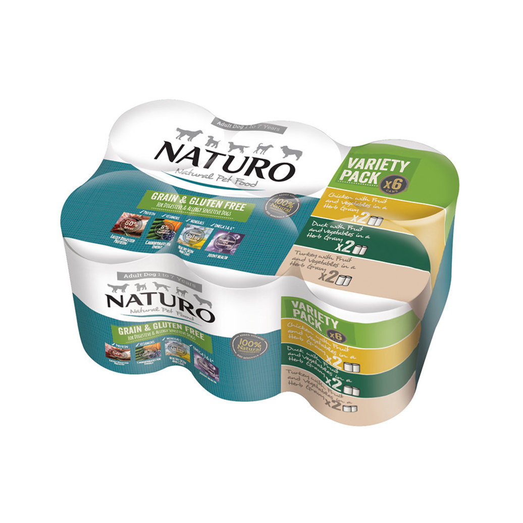 View larger image of Naturo, Can, Adult - Variety Pack w/ Gravy - 390 g - 6 pk