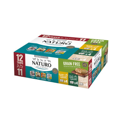 Naturo, Adult - GF Poultry Variety Pack-400 g-12 pk