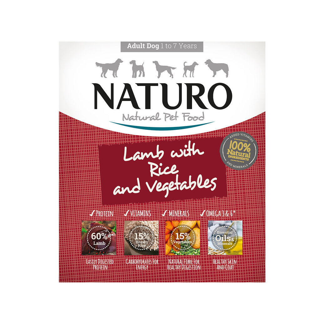 View larger image of Naturo, Adult - Lamb & Rice w/ Veg - 400 g