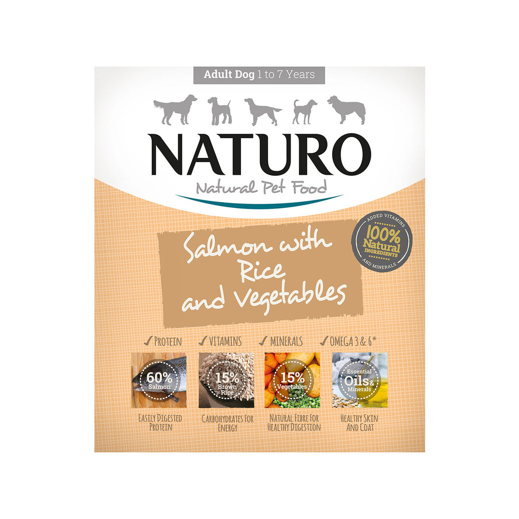 View larger image of Naturo, Adult - Salmon & Rice w/ Veg - 400 g