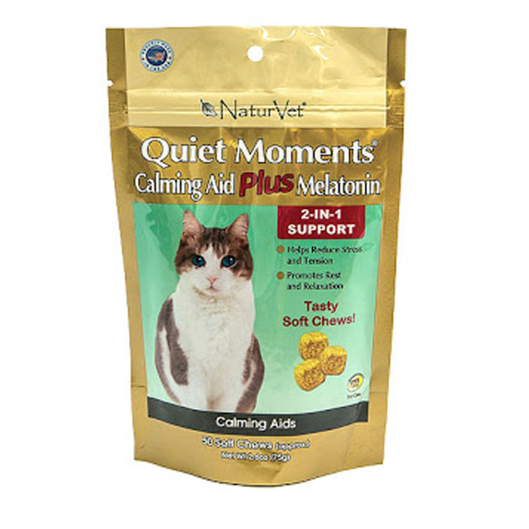 View larger image of 2 in 1 Cat Quiet Moments with Melatonin, Soft Chew - 50 Pk