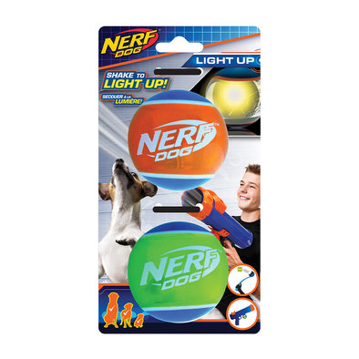 Nerf Dog, LED TPR Tennis Ball - 2 pk