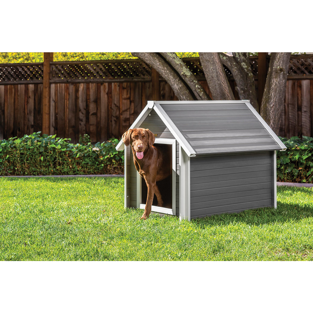 View larger image of New Age Pet, Bunkhouse Dog House, XLarge - Gray