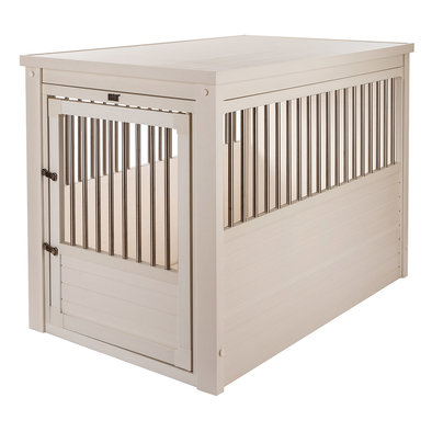 New Age Pet, InnPlace Dog Crate - Antique White