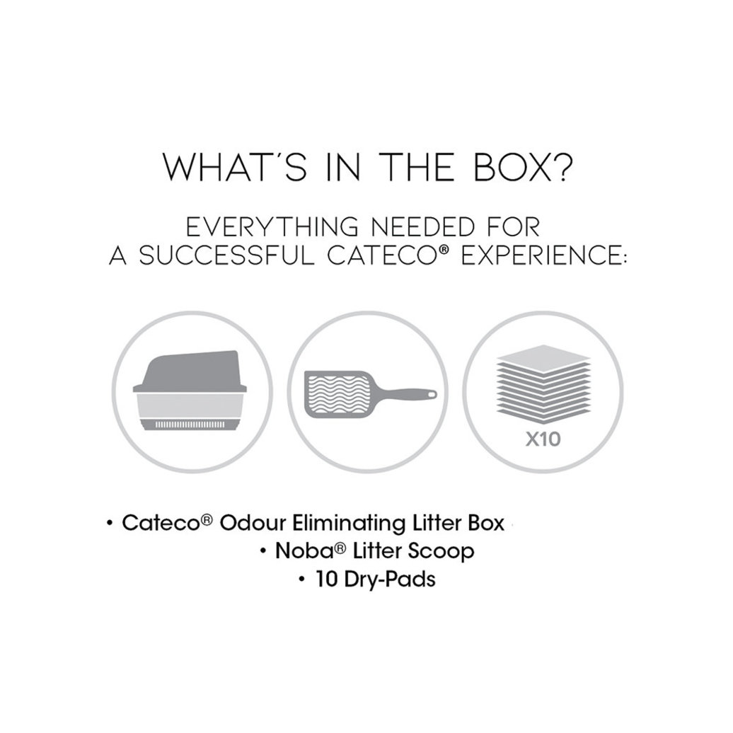 View larger image of NOBA, Odour Eliminating Litter Box Kit - Grey
