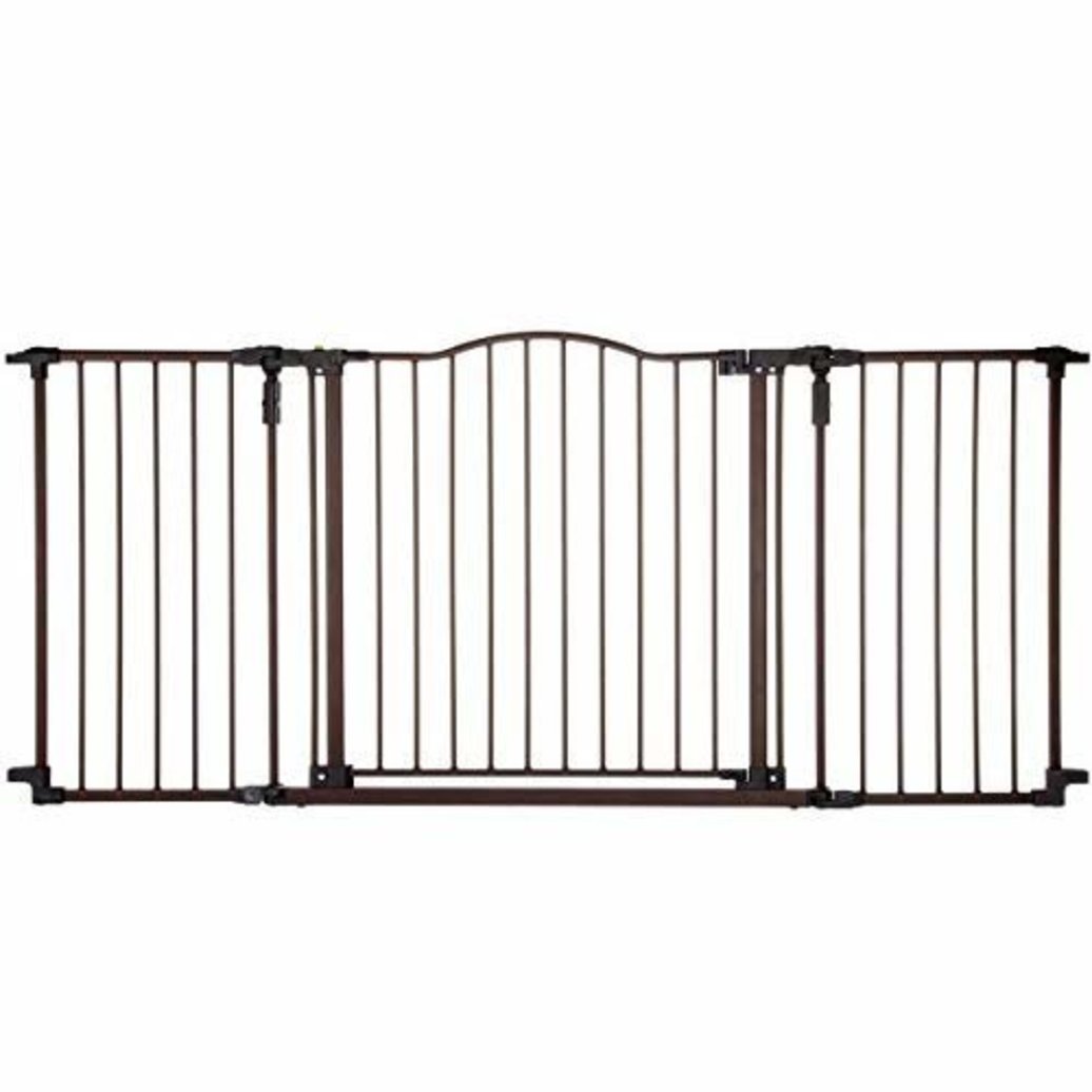 View larger image of North States, Deluxe Decor Pet Gate - Matt Bronze - 38.3" to 72" x 30"