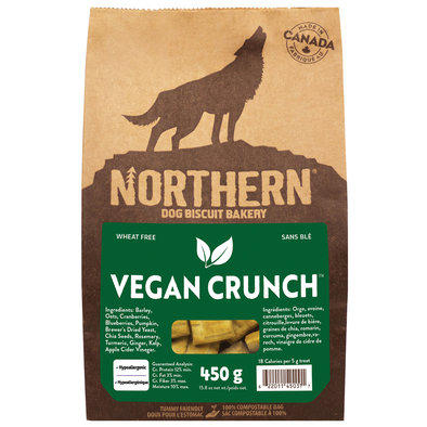Northern Biscuit, Wheat Free, Pet Vegan Crunch! - Dog Biscuit