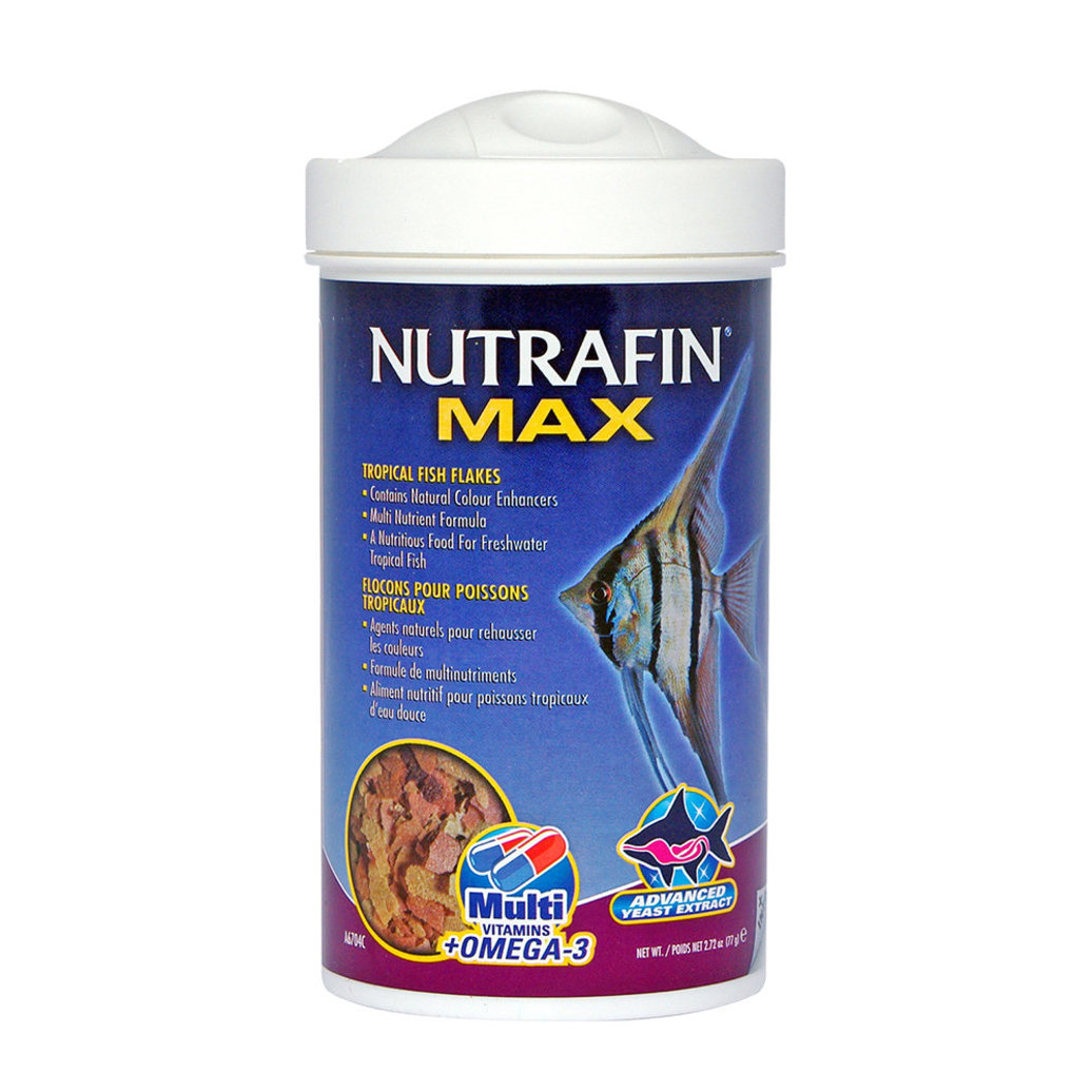 View larger image of Nutrafin, Max Tropical Fish Flakes - 77 g
