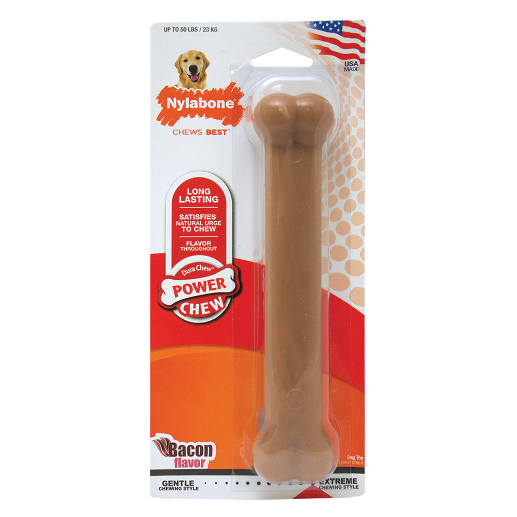 View larger image of Nylabone, Dura Chew, Bacon Flavour Bone