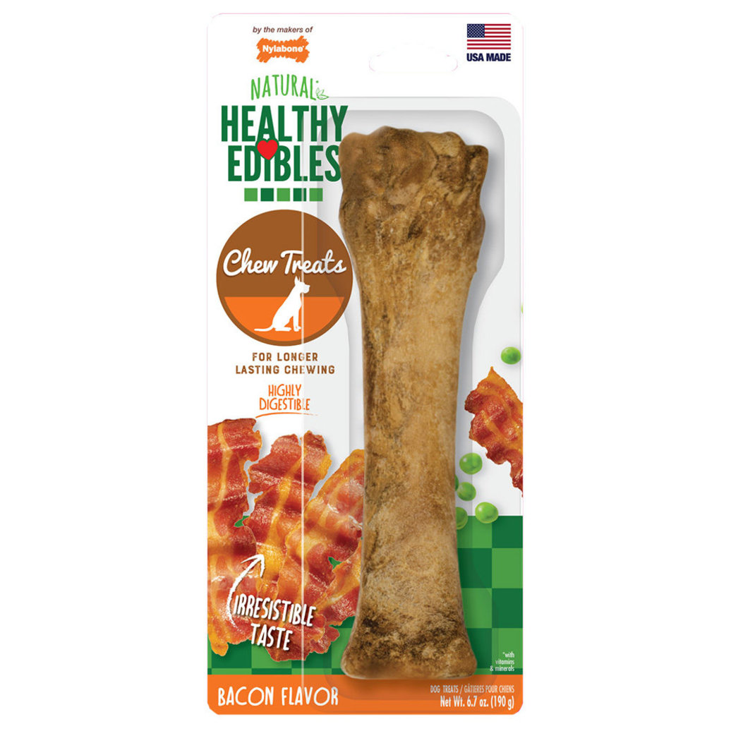 View larger image of Nylabone, Healthy Edibles, Bone, Bacon Flavour