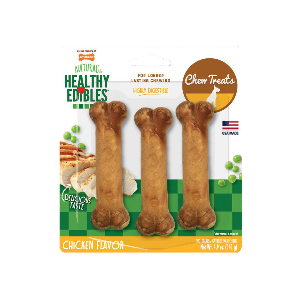 View larger image of Nylabone, Healthy Edibles - Chicken - Regular - 3 Pk