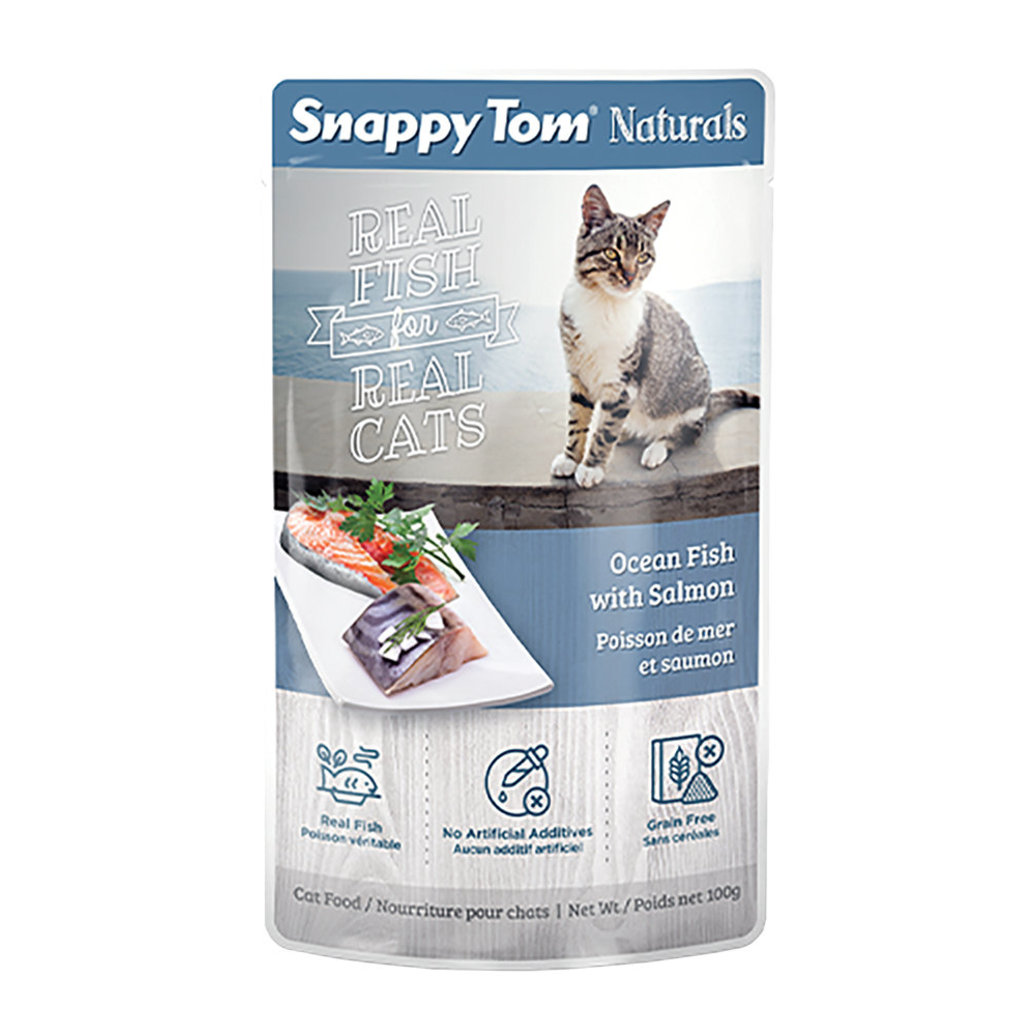View larger image of Snappy Tom, Pouch, Feline Adult - Ocean Fish with Salmon - 100 g