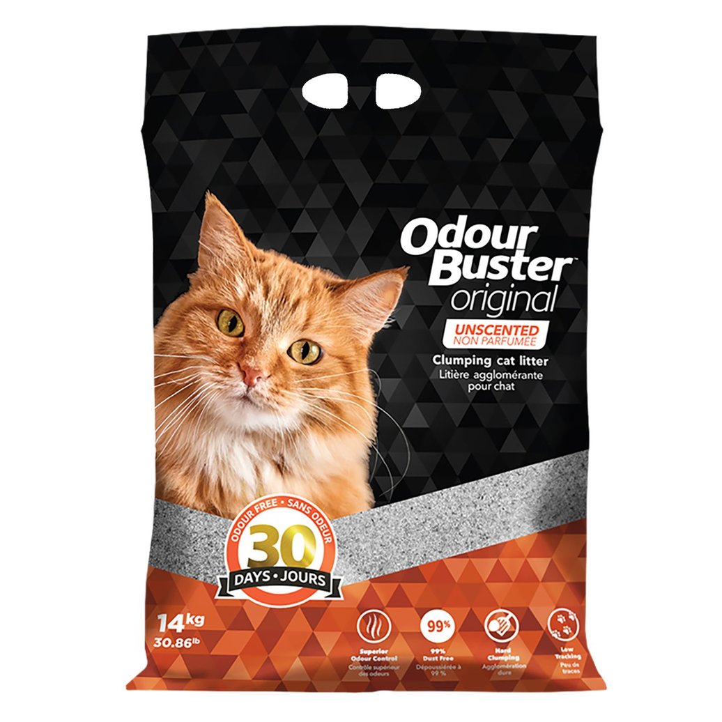 Odour Buster,Multi-Cat Clumping Litter - 14 kg - Ren's Pets