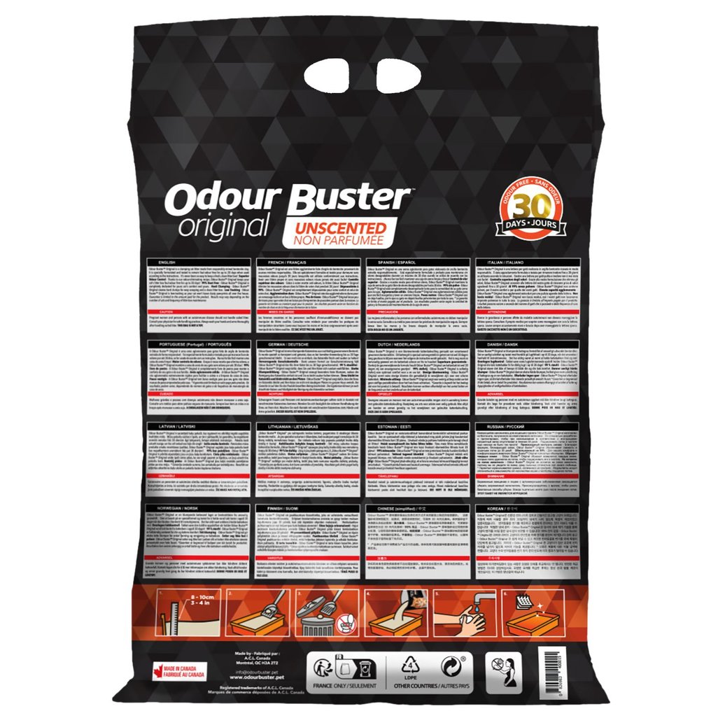 View larger image of Odour Buster, Clumping Litter - 14 kg