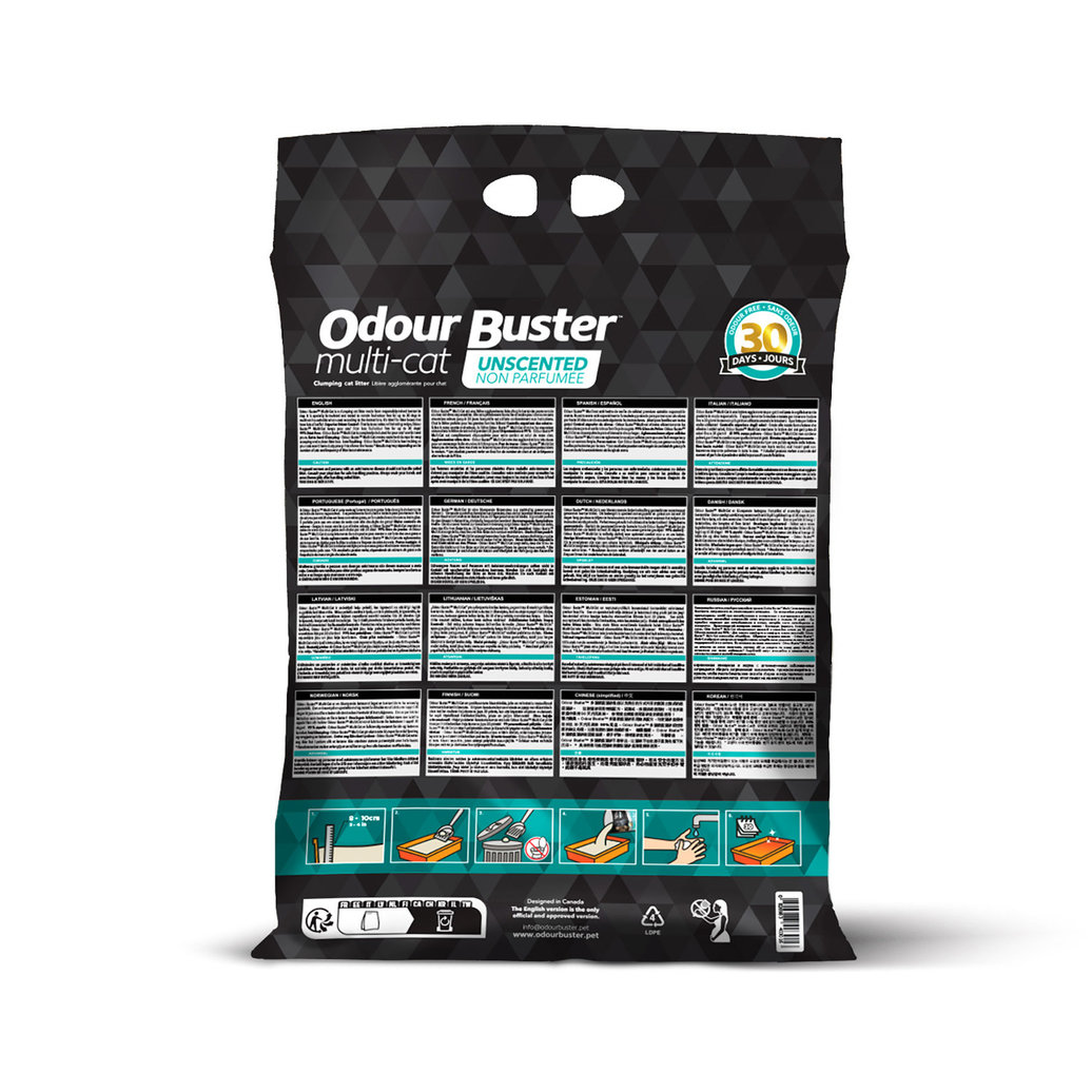 View larger image of Odour Buster, Multi-Cat Litter - 12 kg