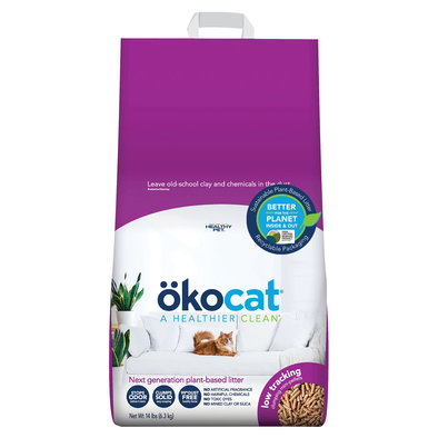 Okocat, Natural Wood Litter - Less Mess - 4.8 kg