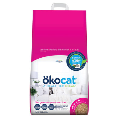 Okocat, Soft Step Natural Wood Clumping Litter - 3.8 kg