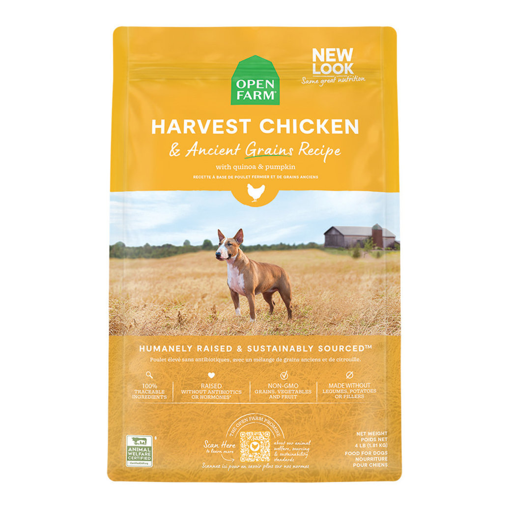 View larger image of Open Farm, Harvest Chicken & Ancient Grains Adult Dog Dry Food