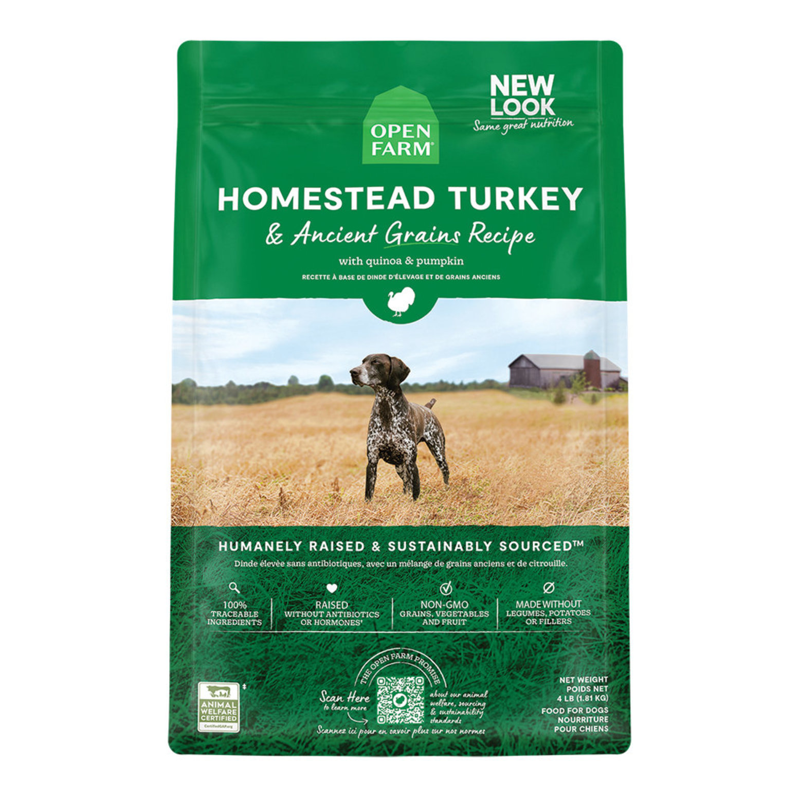 Open Farm Homestead Turkey Ancient Grains Adult Dog Dry Food