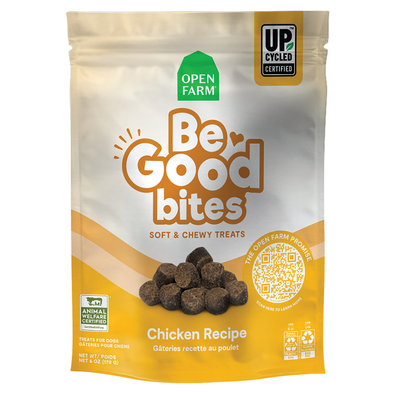 Open Farm, Be Good Bites - Chicken Recipe Soft & Chewy Dog Treats - 170 g - Dog Treat