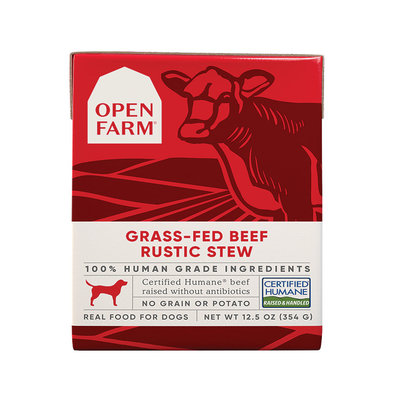 Open Farm, Grass Fed Beef Rustic Stew Dog Wet Food - 354 g