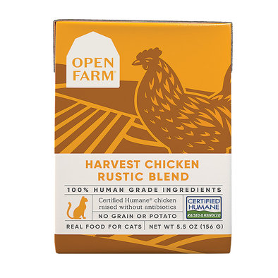 Open Farm, Tetra, Feline Adult - Rustic Blend Chicken - 156 g