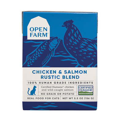 Chicken & Salmon Rustic Blend Cat Wet Food - 156 g