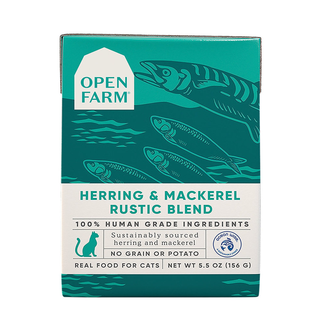 View larger image of Open Farm, TetraFeline Adult-RusticBlendHerring&Mackerel-156g - Wet Cat Food
