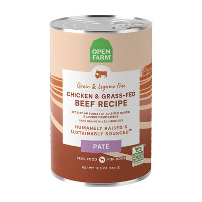 Open Farm, Chicken & Grass-Fed Beef Recipe Wet Dog Food - 354 g