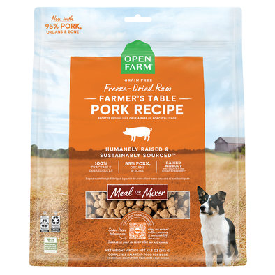 Open Farm, Farmer's Table Pork Freeze Dried Raw Dog Food