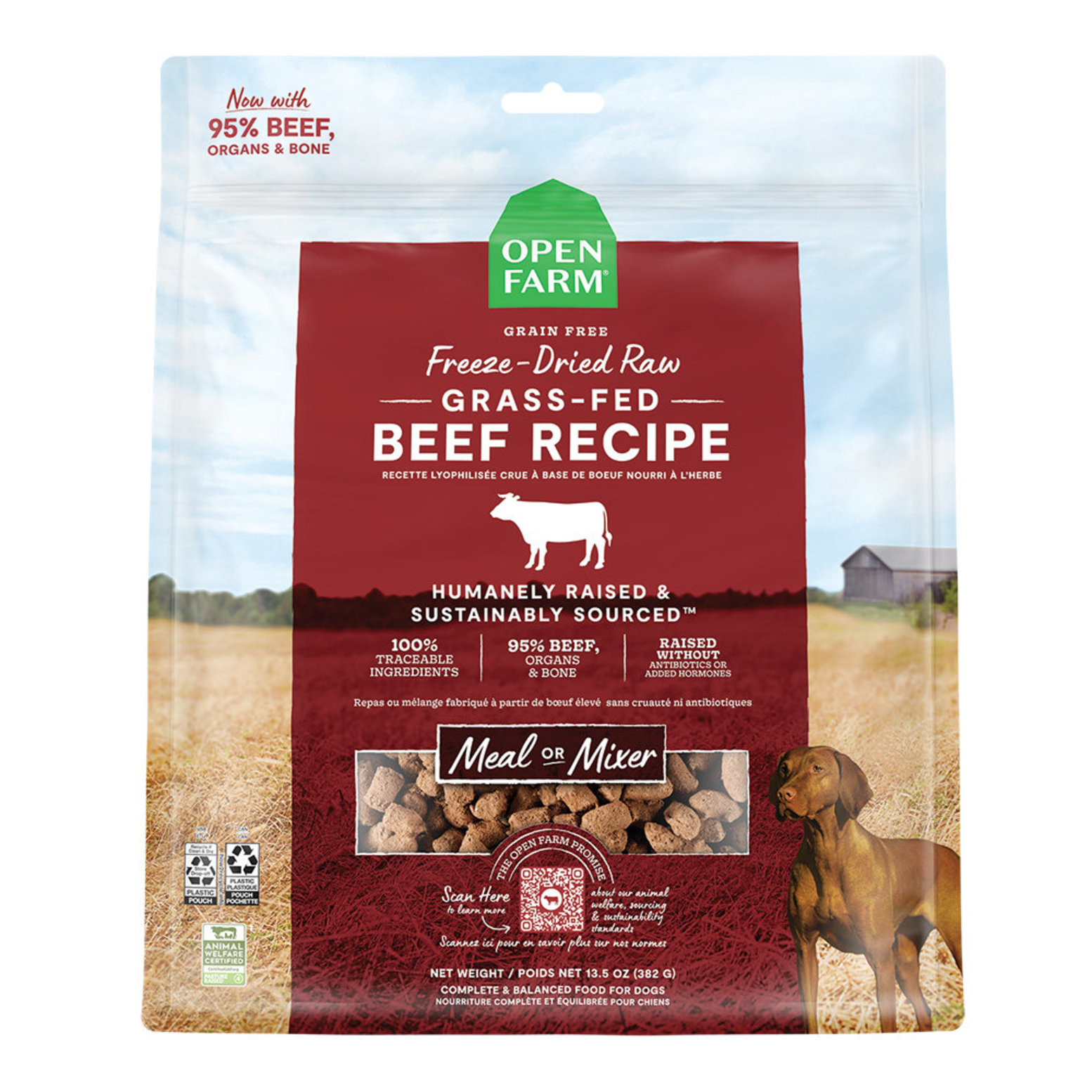 Open Farm Grass Fed Beef Freeze Dried Raw Dog Food Ren s Pets