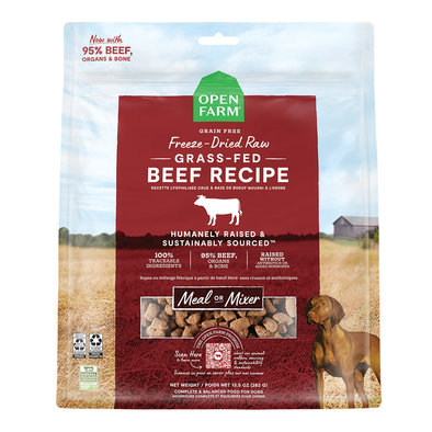 Grass Fed Beef Freeze Dried Raw Dog Food