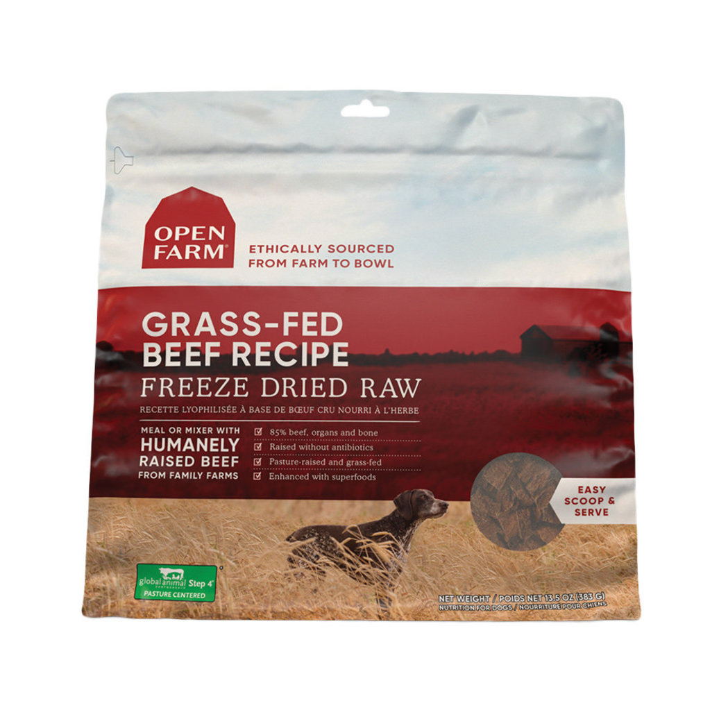 View larger image of Open Farm, Grass Fed Beef Freeze Dried Raw Dog Food