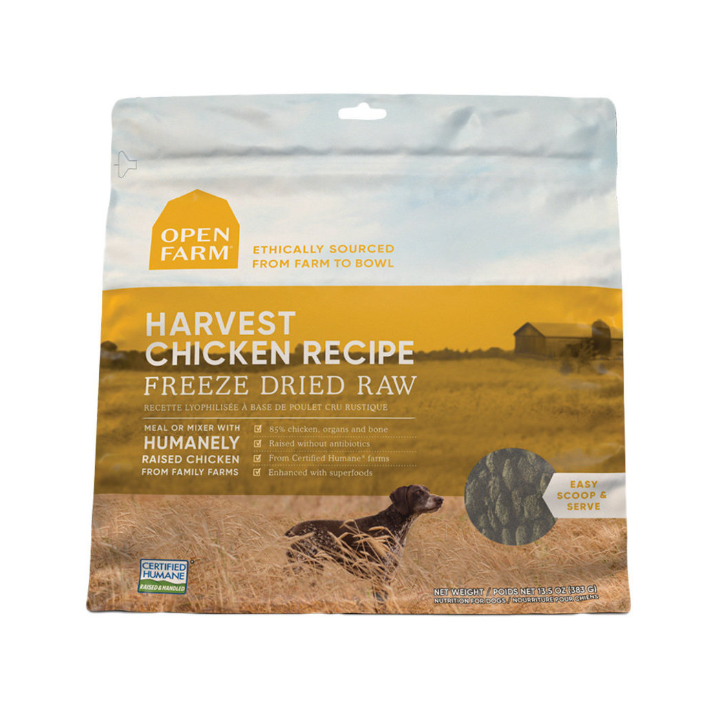 View larger image of Open Farm, Harvest Chicken Freeze Dried Raw Dog Food