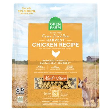 Open Farm, Harvest Chicken Freeze Dried Raw Dog Food