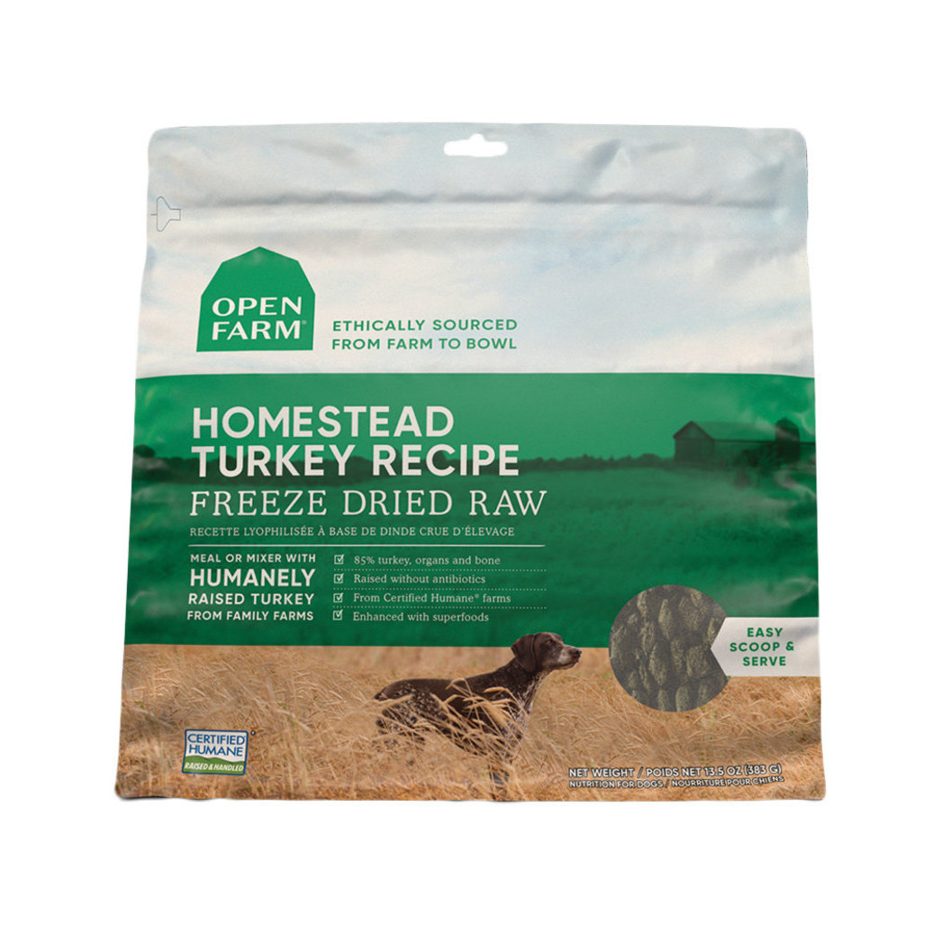 View larger image of Open Farm, Homestead Turkey Freeze Dried Raw Dog Food