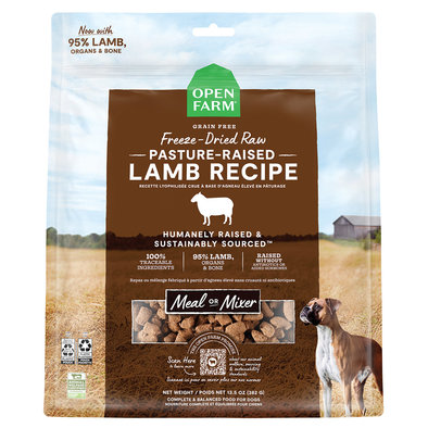 Open Farm, Pasture-Raised Lamb Freeze Dried Raw Dog Food