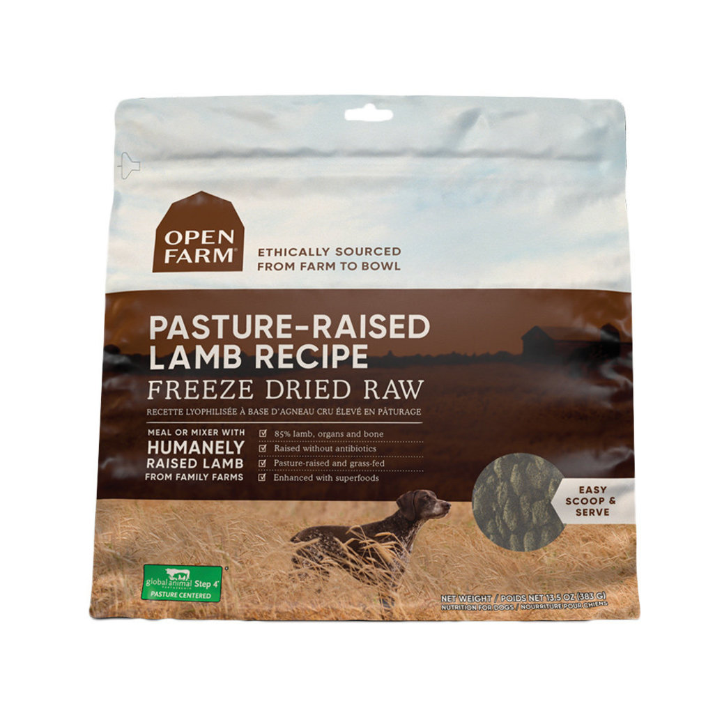 View larger image of Open Farm, Pasture-Raised Lamb Freeze Dried Raw Dog Food
