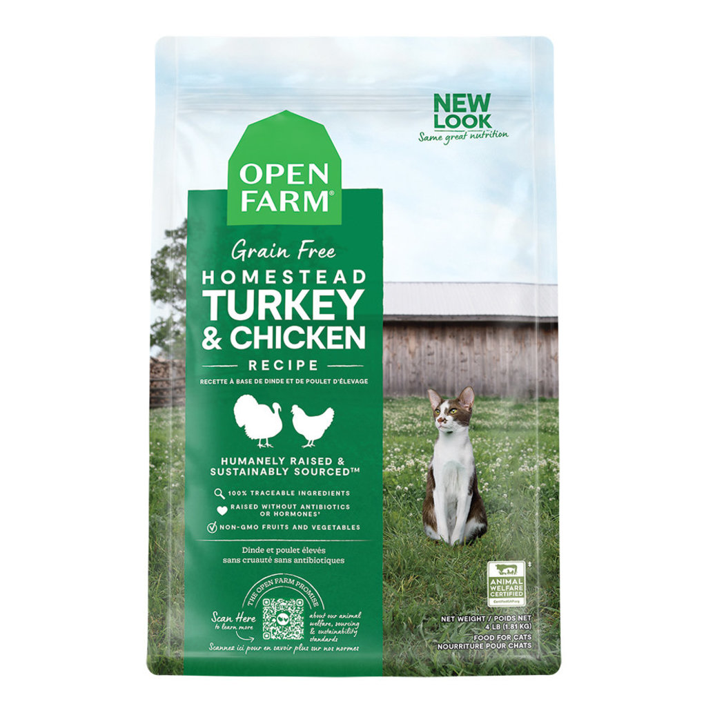 View larger image of Open Farm, Homestead Turkey & Chicken Adult Cat Dry Food