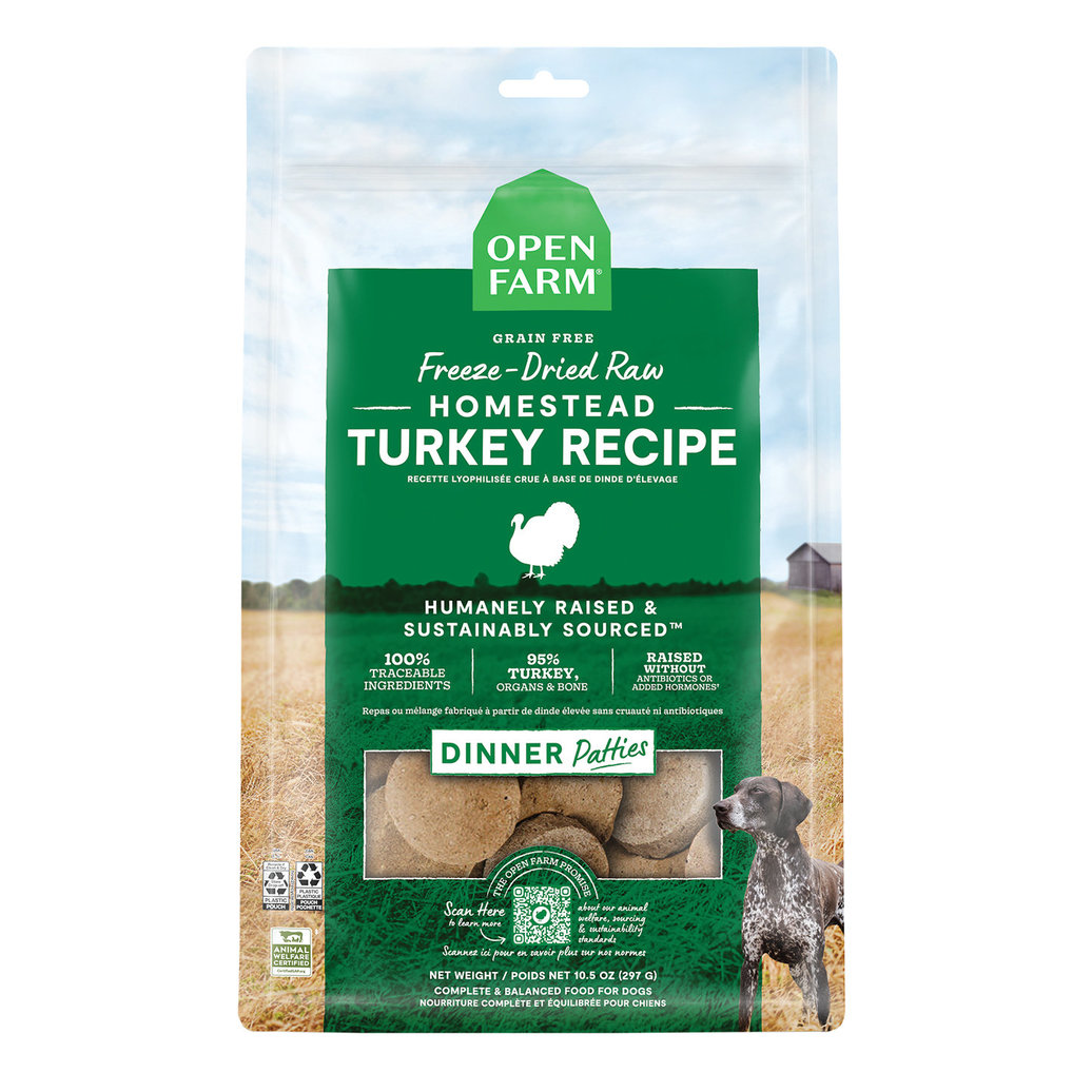 View larger image of Open Farm, Freeze Dried Patties - Homestead Turkey