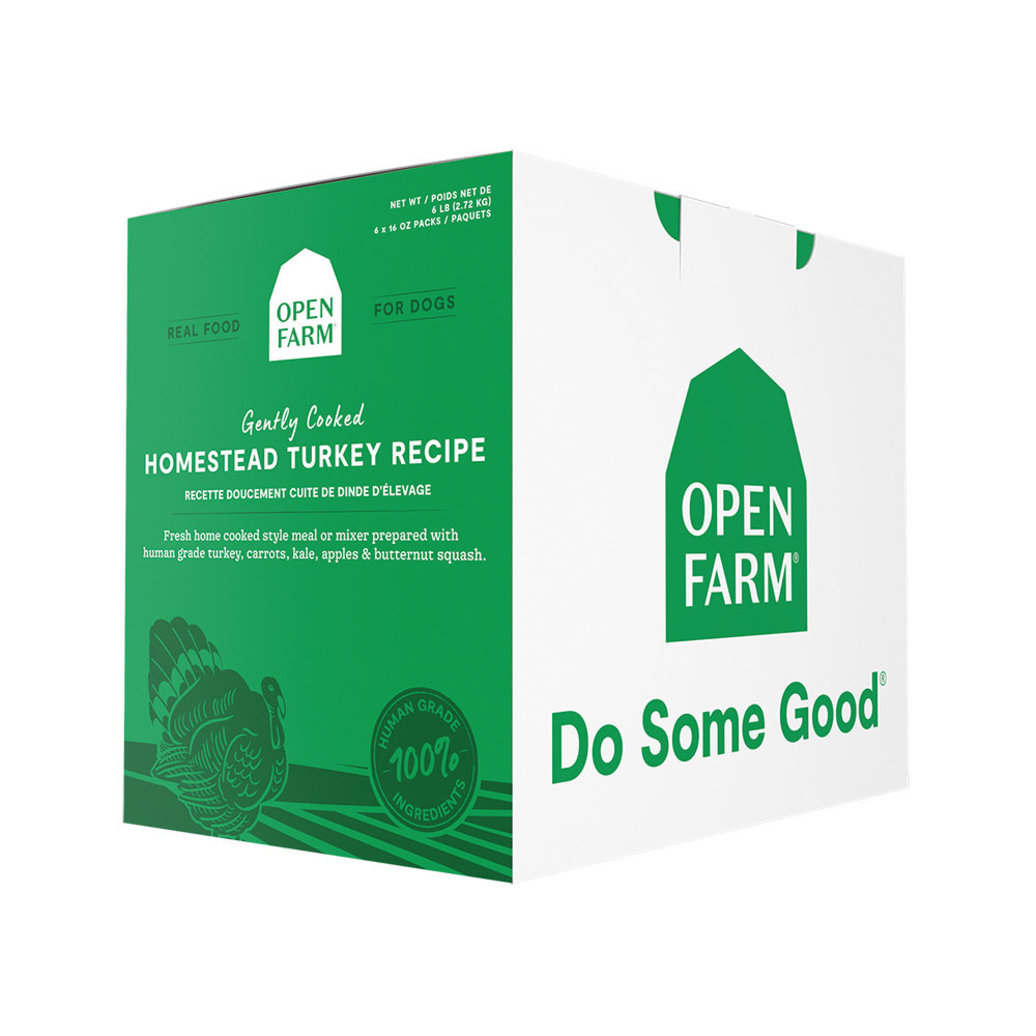 View larger image of Open Farm, Gently Cooked - Homestead Turkey - 2.7 kg - Gently Cooked Dog Food