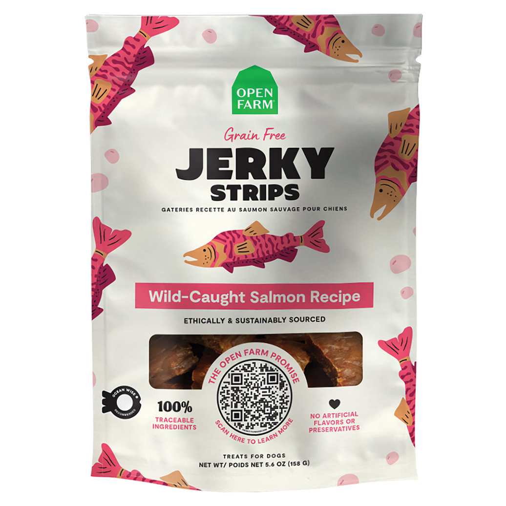 View larger image of Open Farm, GF Jerky Strips - Wild-Caught Salmon - 158 g