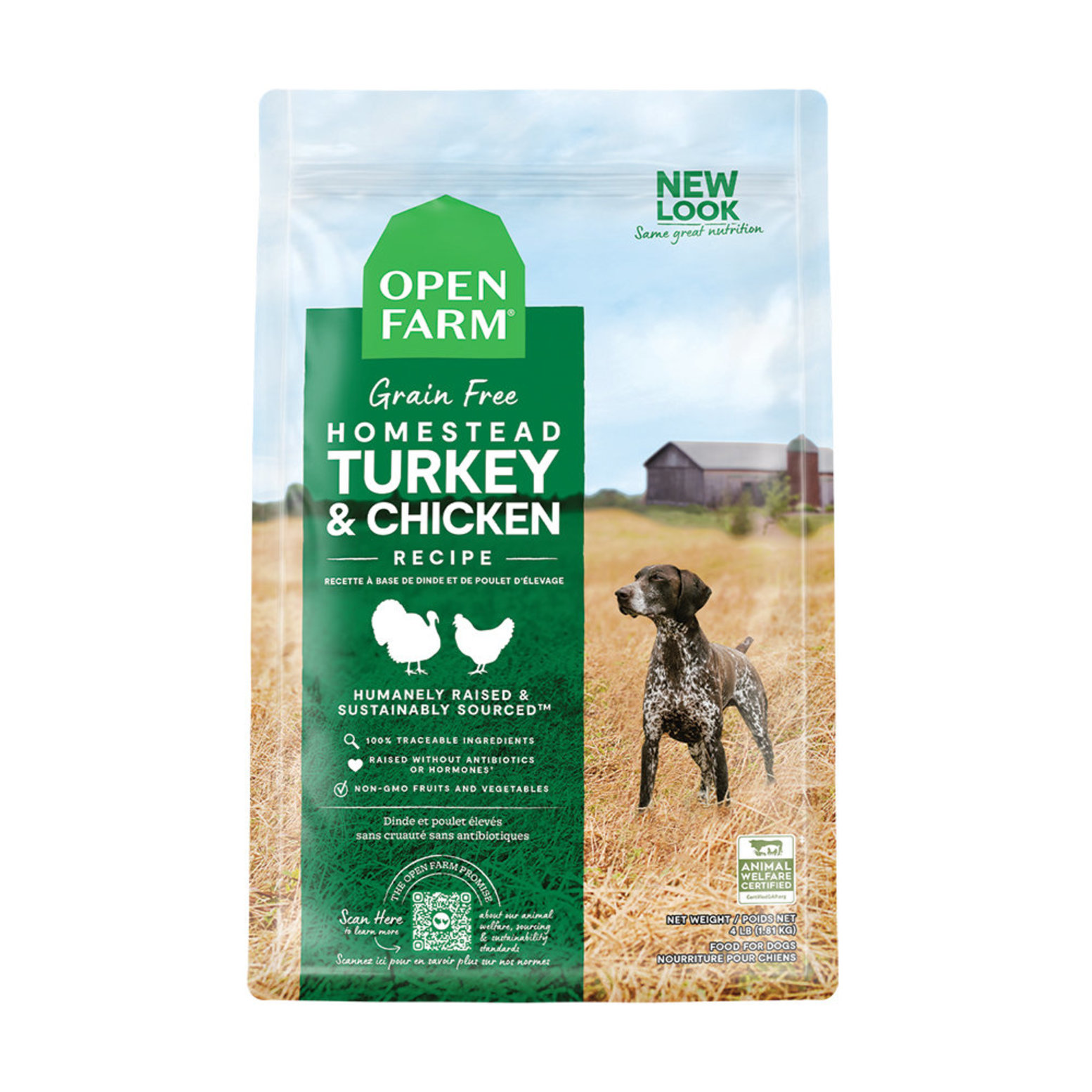 Open Farm,Adult - Homestead Turkey & Chicken - 1.81 kg - Ren's Pets