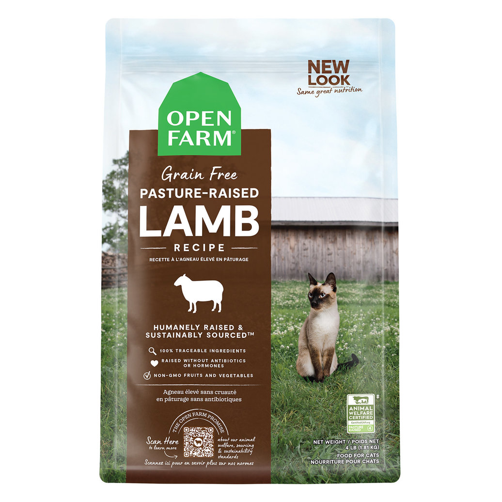 View larger image of Open Farm,  Pasture-Raised Lamb - 0.9 kg - Dry Cat Food