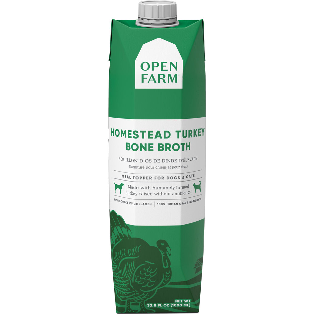 View larger image of Open Farm, Tetra, Adult - Homestead Turkey Bone Broth - 1000ml - Wet Dog Food