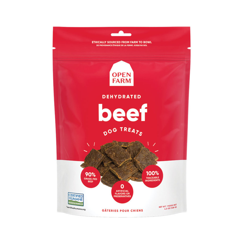 View larger image of Open Farm, Treat - Dehydrated Beef - 128 g - Dog Treat