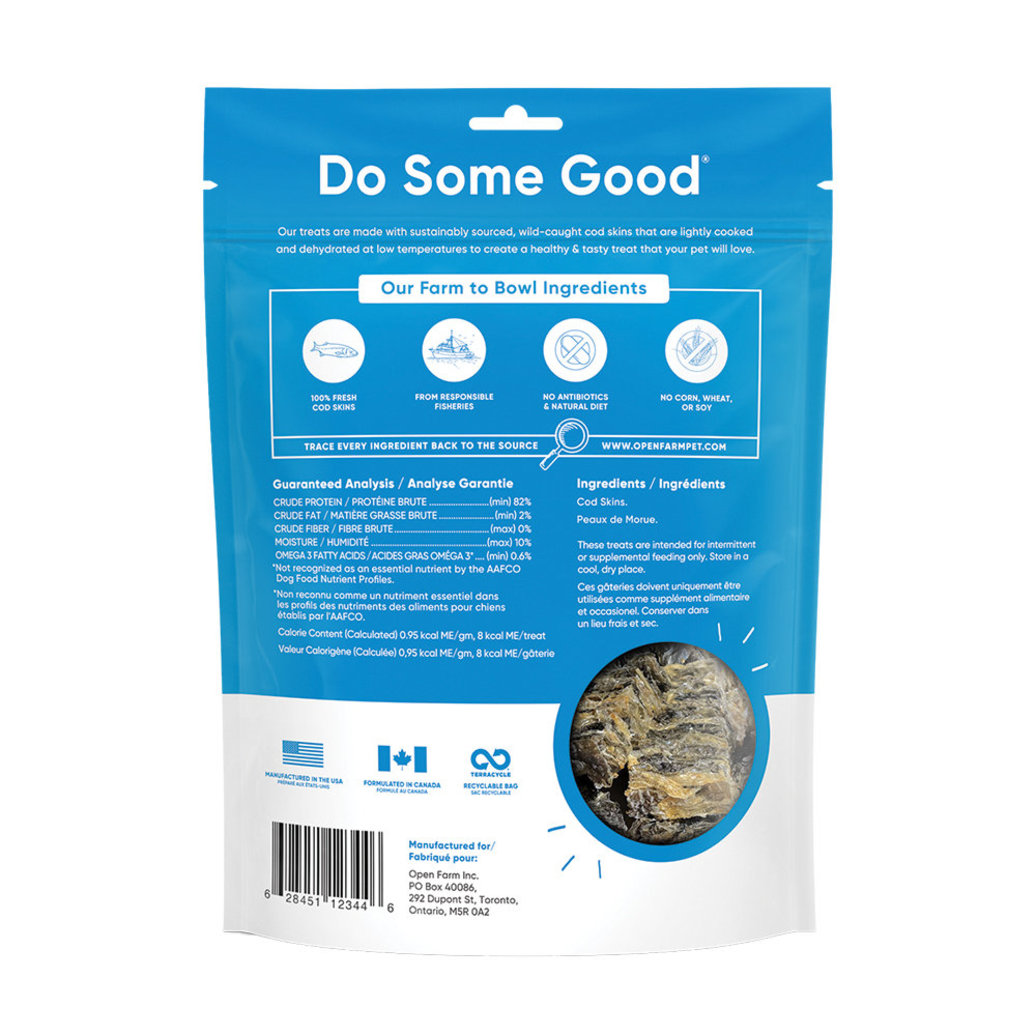 View larger image of Dehydrated Cod Skin Dog Treats - 64 g